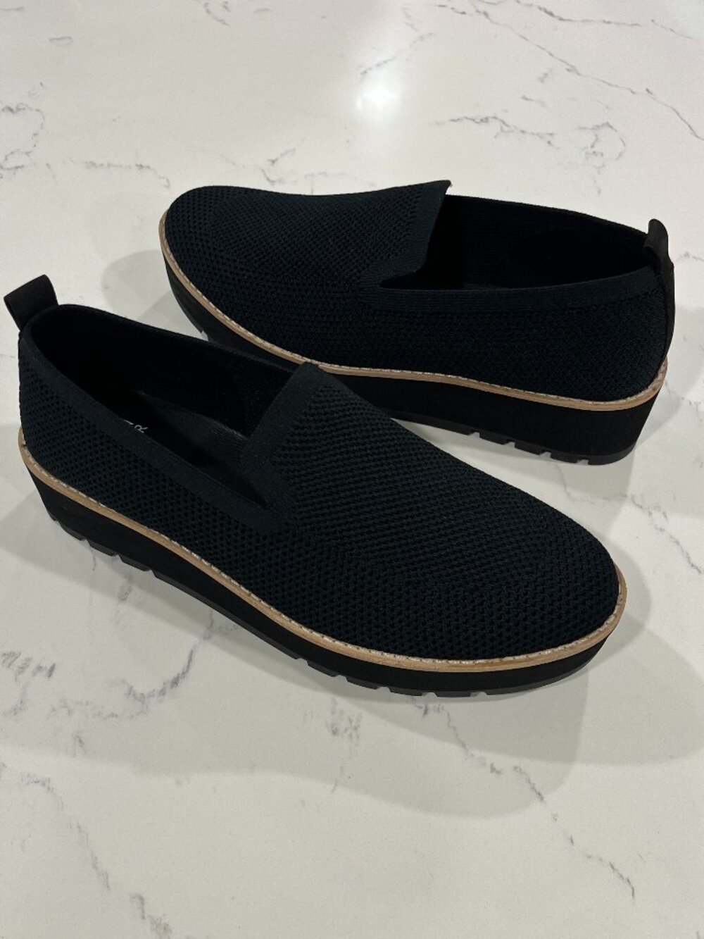 Eileen Fisher Ergos Recycled Stretch Knit Platform Women's Loafer Size 9